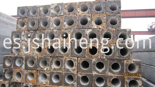 hueco cuadrado pila tailandia hollow square pile thailand